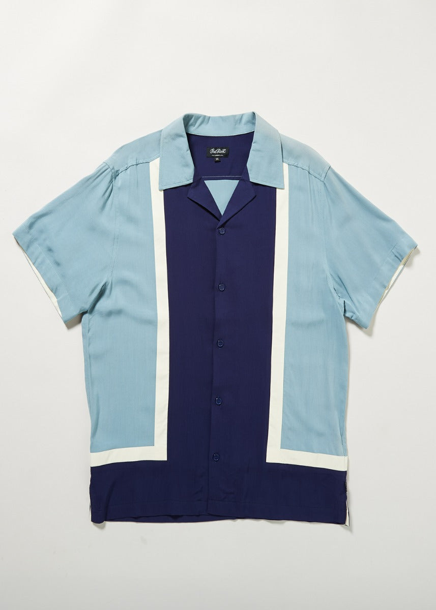Walter Contrast Panel Bowling shirt