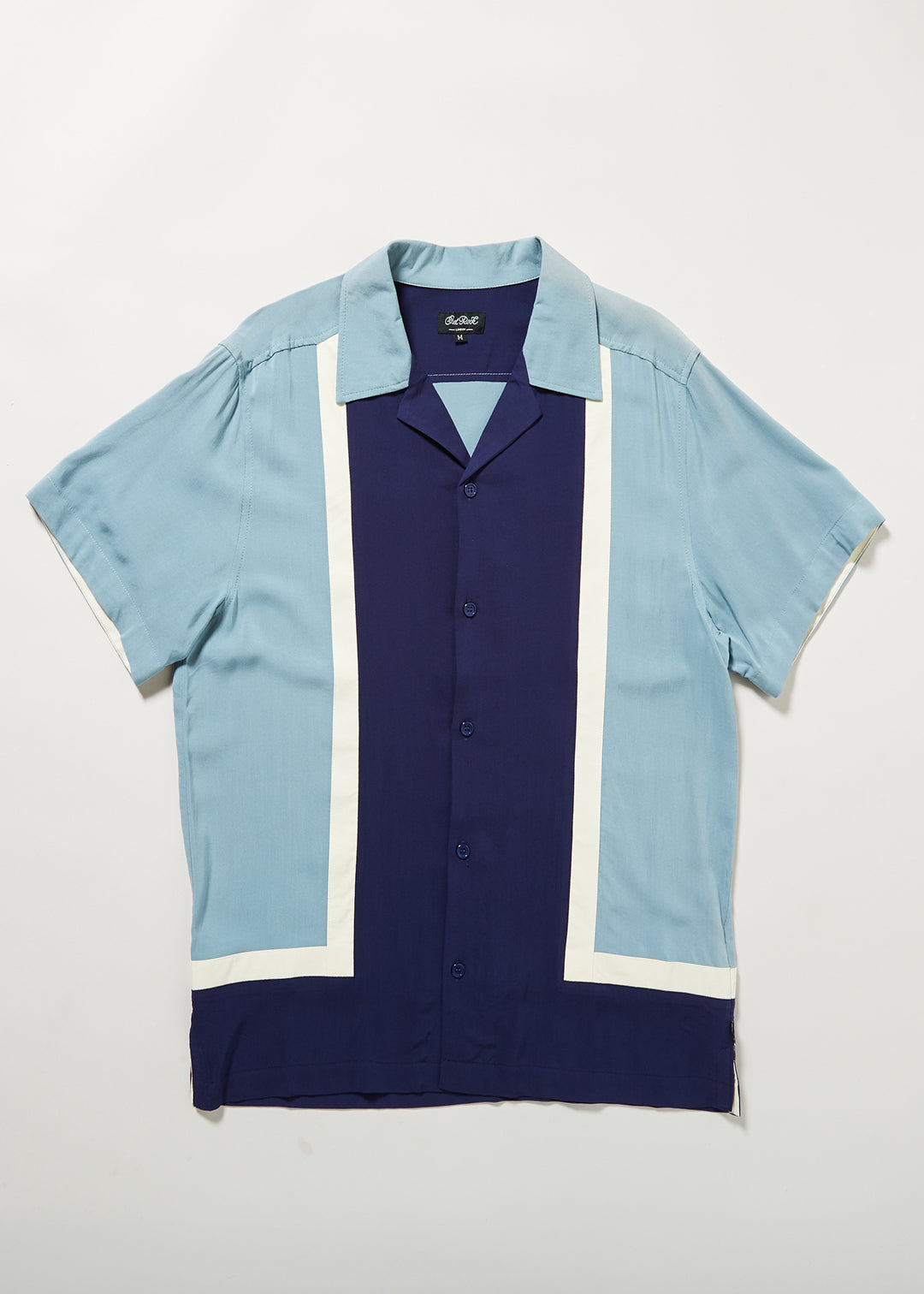 Walter Contrast Panel Bowling shirt